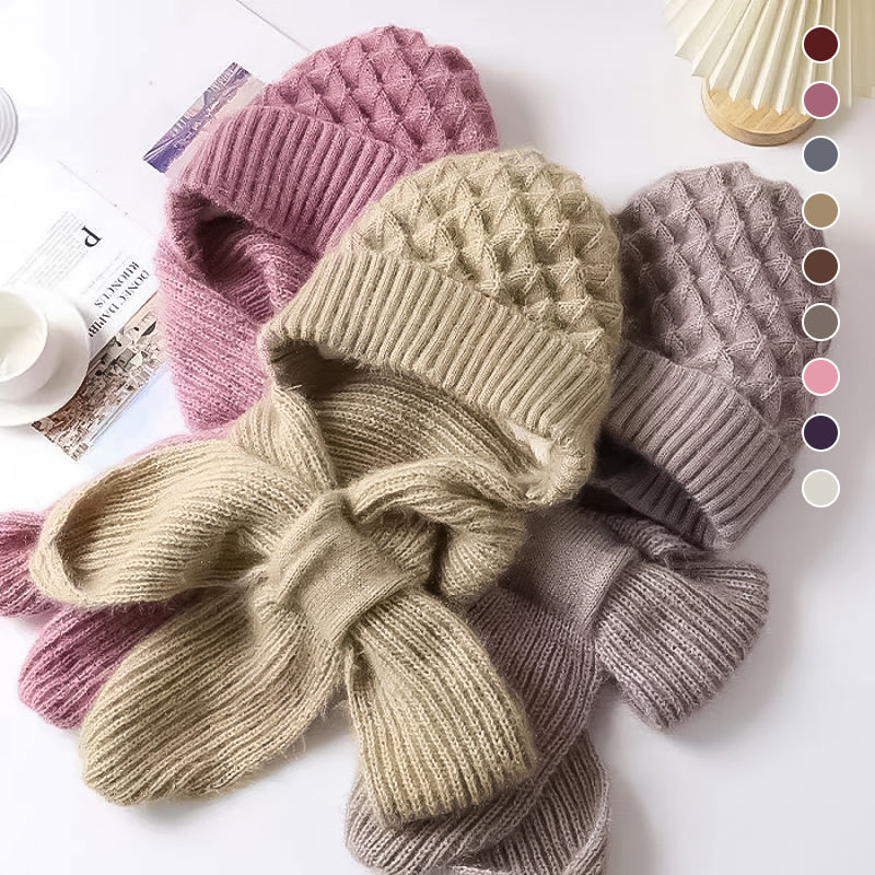 Women's Hat and Scarf Set