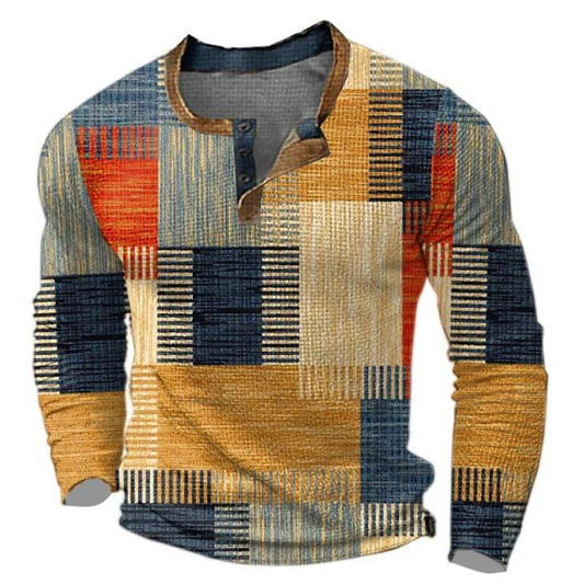Men's Structured Knit Sweater with Regular Fit for Everyday Wear