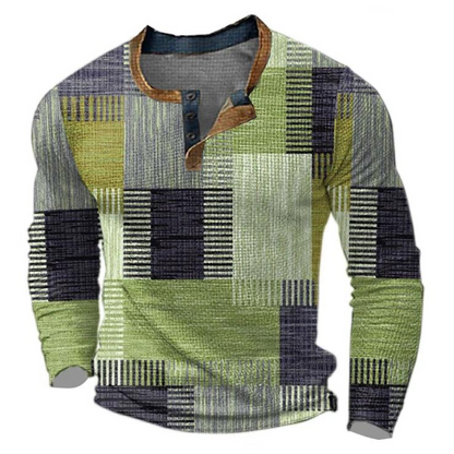 Suéter de punto estructurado para hombre de corte regular, ideal para el día a día