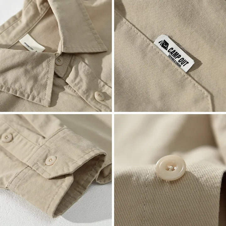 Fred | Men's Casual Long Sleeve Button-Up Shirt