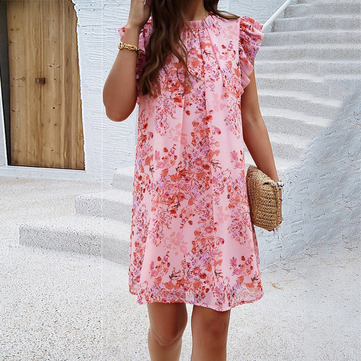 Gail | Women's Ruffle Sleeve Casual Mini Dress