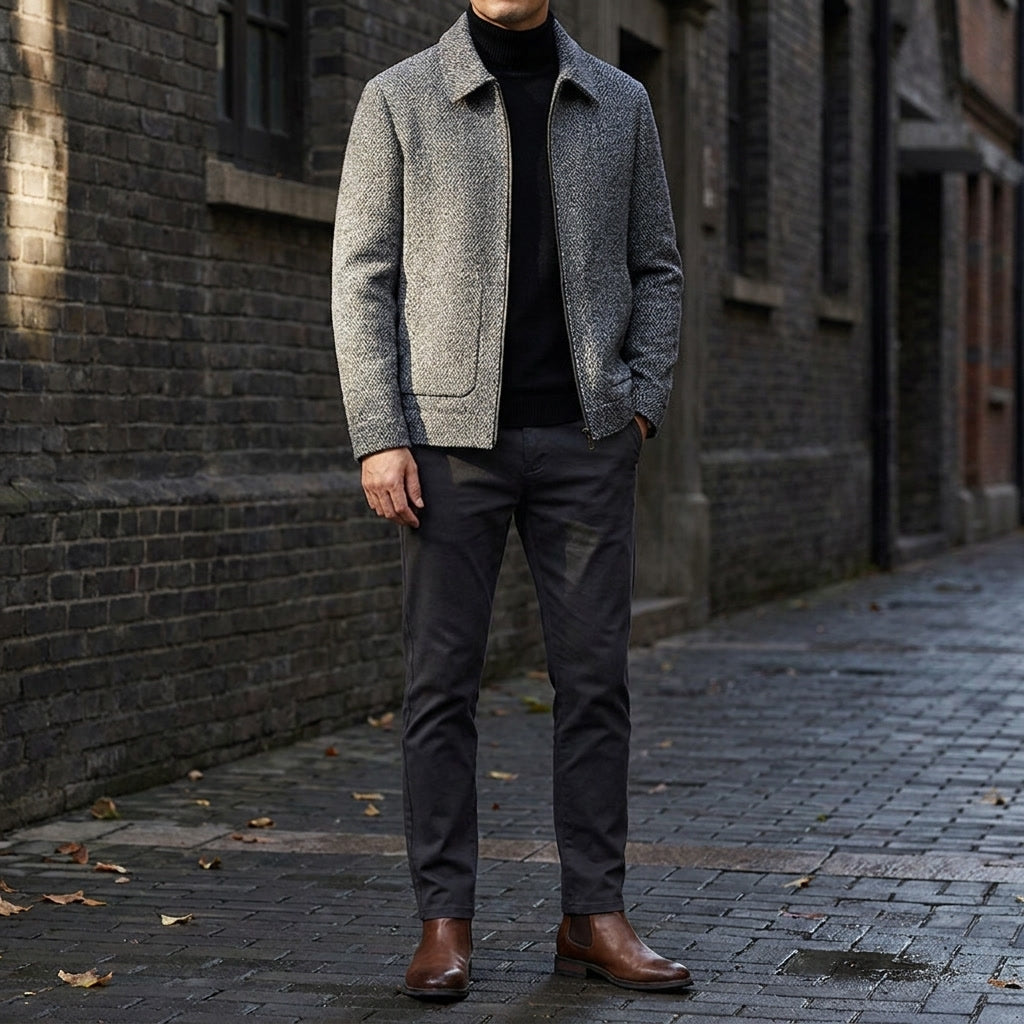Men's Knit Wool Jacket