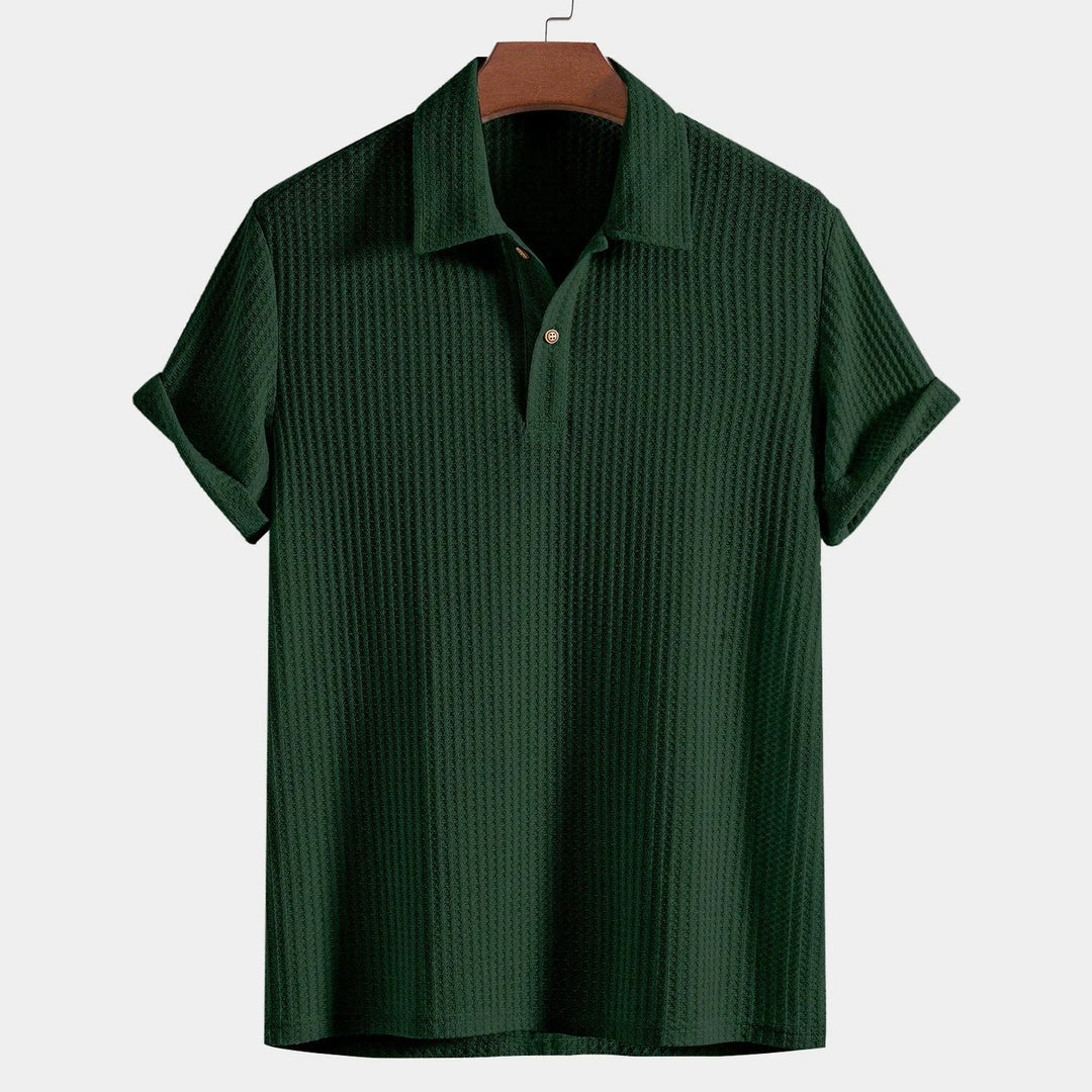 Liam | Men's Short-Sleeved Polo Shirt with Buttons