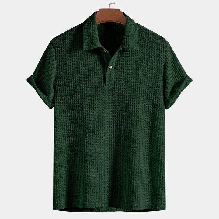 Liam | Men's Short-Sleeved Polo Shirt with Buttons