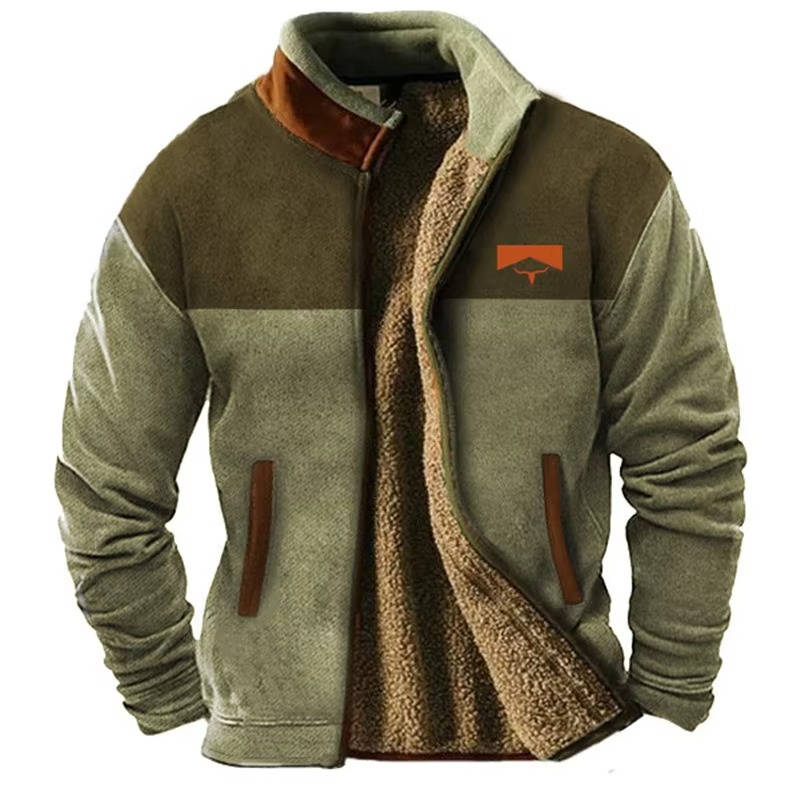 Men's Aztec Fleece Western Style Jacket