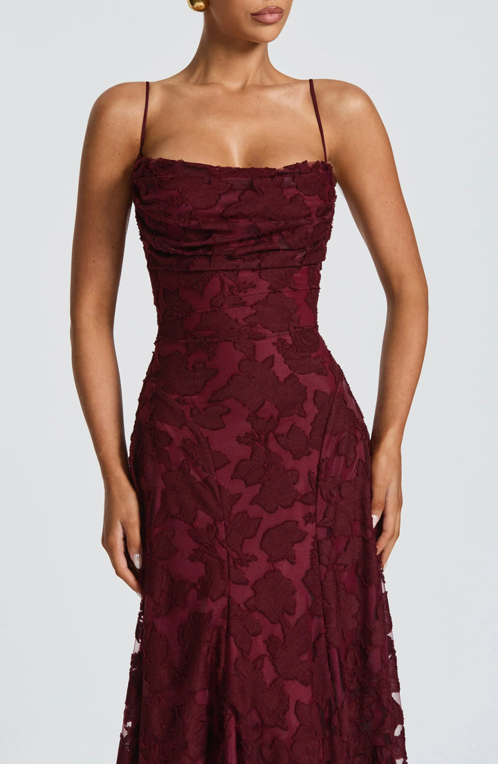 Greta | Women's Spaghetti Strap A-Line Maxi Dress