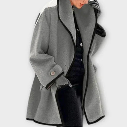 Elegant trenchcoat for kvinner med knappelukking, til hverdagsbruk