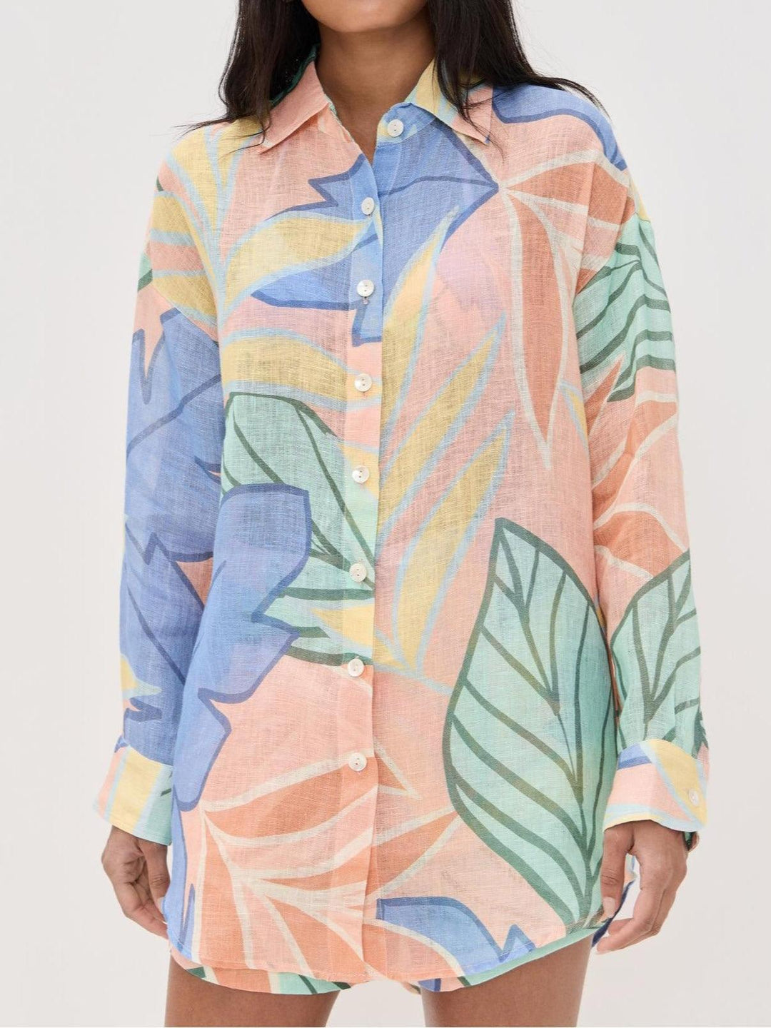 Harmony | Women's Floral Button-Down Two-Piece Outfit