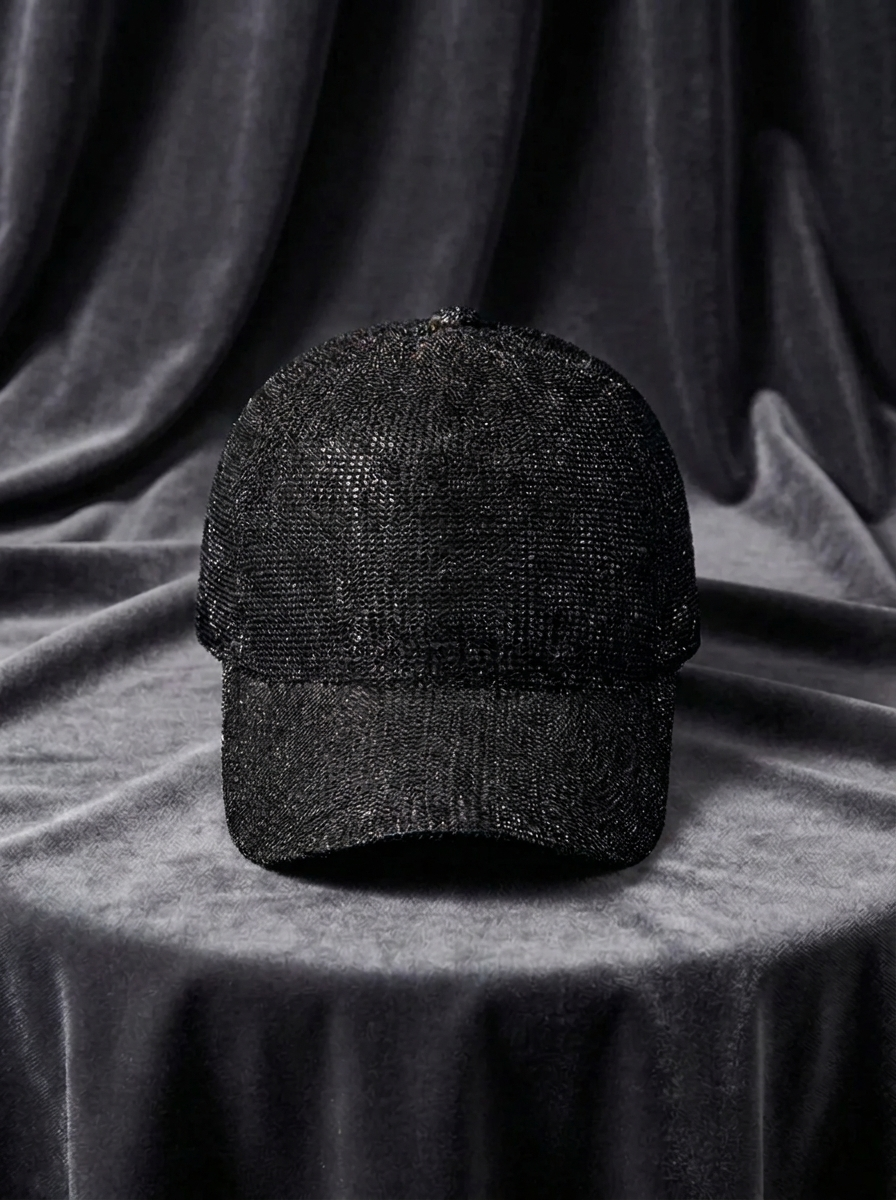 Women's Mesh Baseball Cap with Sequins