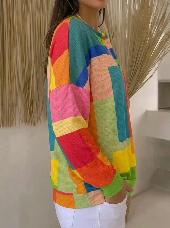 Women's Colorful Retro Sweatshirt