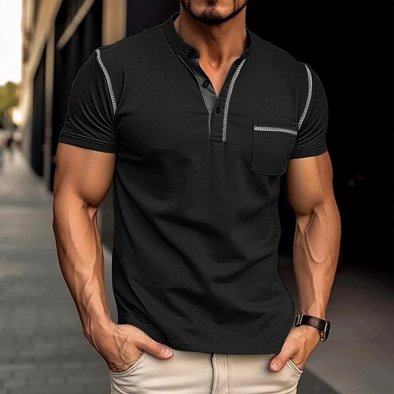 Hudson | Men's Casual Short Sleeve Henley Top