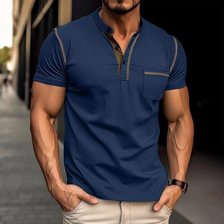 Hudson | Men's Casual Short Sleeve Henley Top