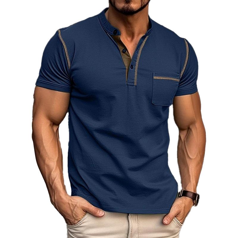Hudson | Men's Casual Short Sleeve Henley Top