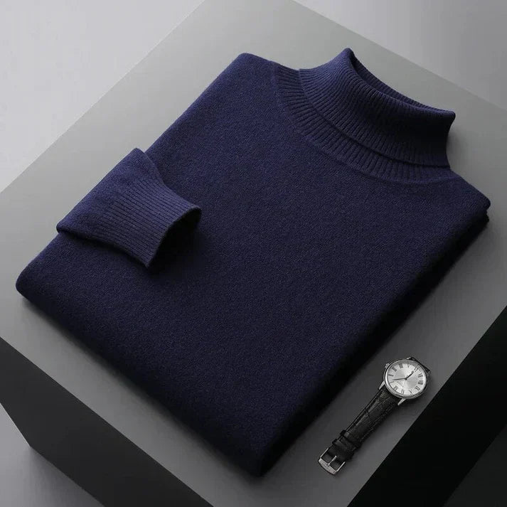 Men's Premium Cashmere Turtleneck Sweater