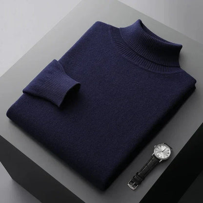 Men's Premium Cashmere Turtleneck Sweater