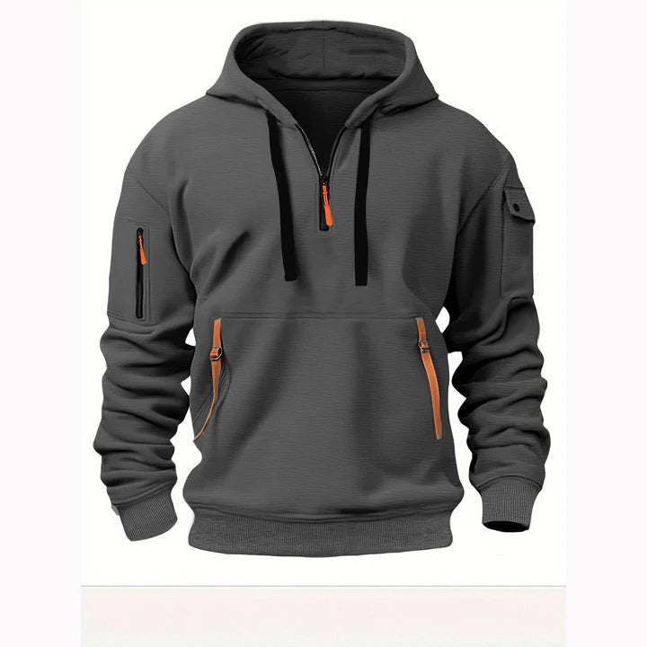 Men's Half-Zip Pullover Hoodie