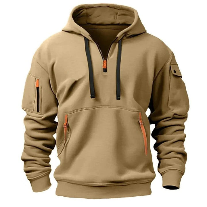 Men's Half-Zip Pullover Hoodie
