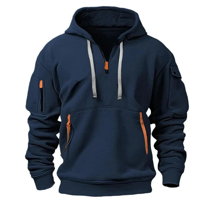 Men's Half-Zip Pullover Hoodie