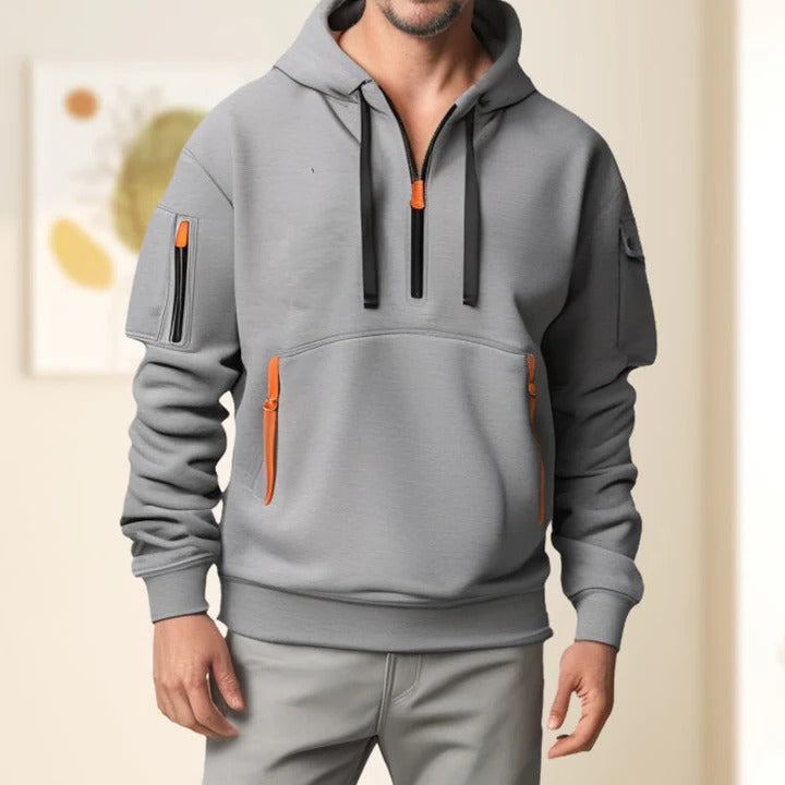 Men's Half-Zip Pullover Hoodie