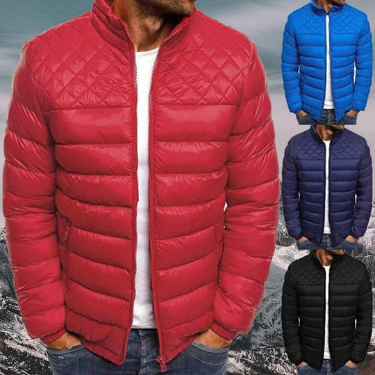 Men's Waterproof Windproof Quilted Jacket