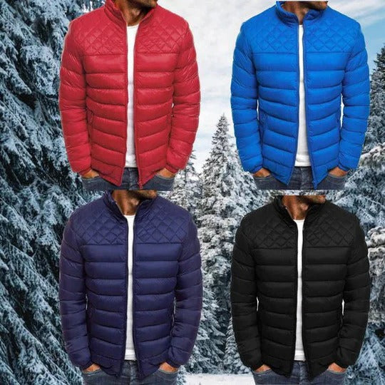 Men's Waterproof Windproof Quilted Jacket