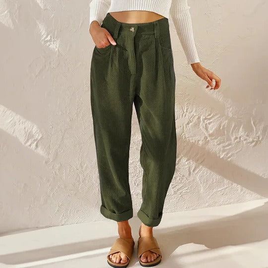 Women's Corduroy Trousers for Stylish Comfort