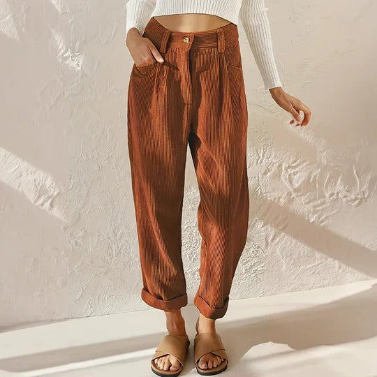 Women's Corduroy Trousers for Stylish Comfort