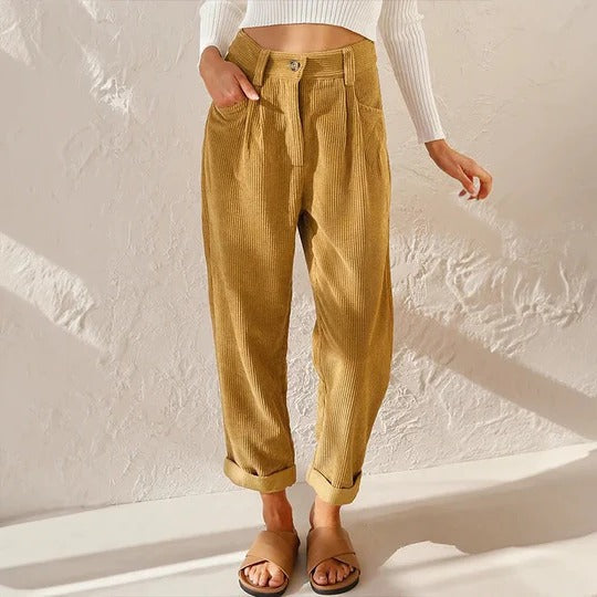 Women's Corduroy Trousers for Stylish Comfort
