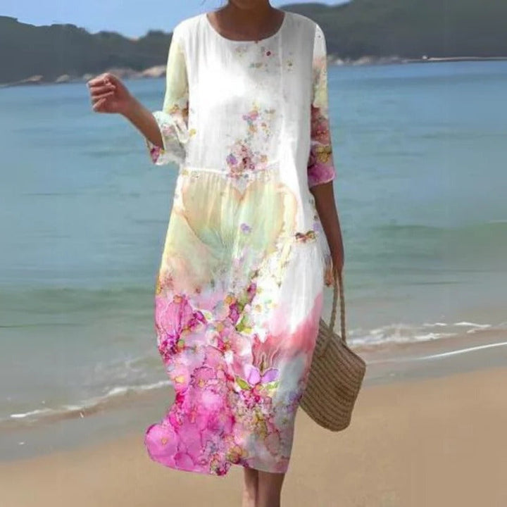 Women's Flowy Midi Dress for Effortless Style and Comfort