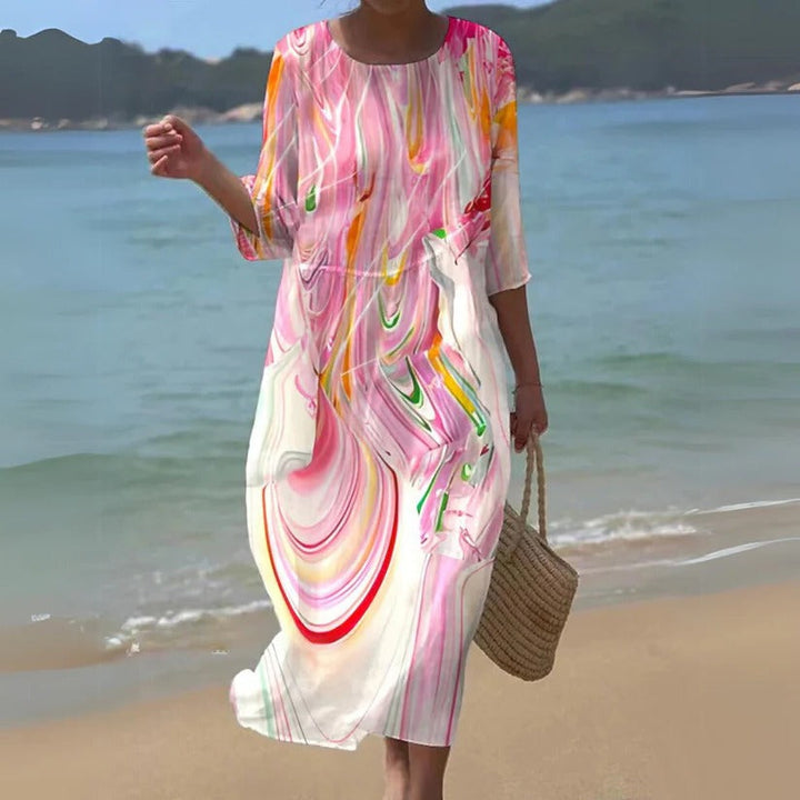 Women's Flowy Midi Dress for Effortless Style and Comfort
