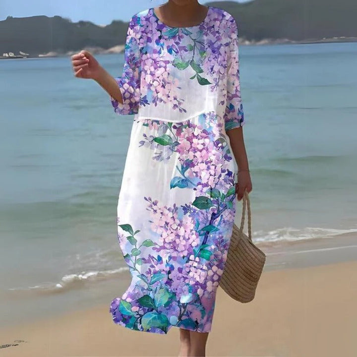 Women's Flowy Midi Dress for Effortless Style and Comfort