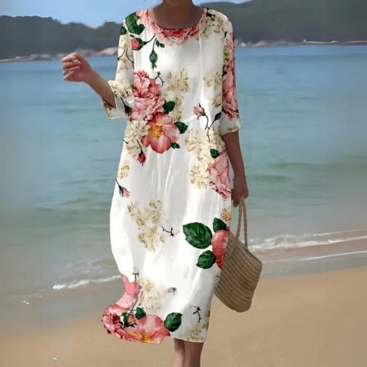 Women's Flowy Midi Dress for Effortless Style and Comfort