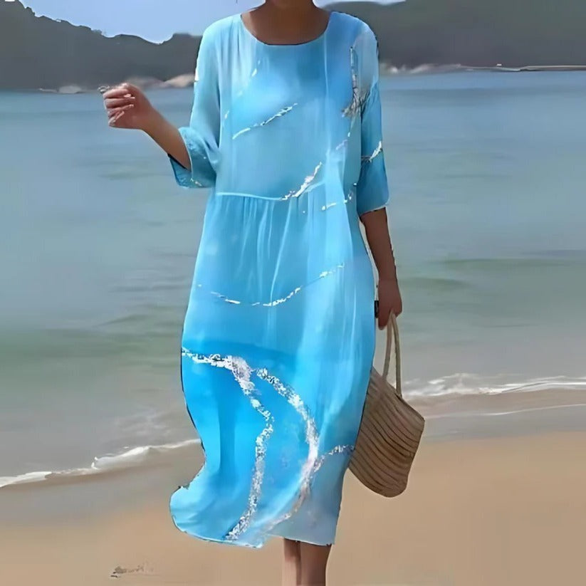 Women's Flowy Midi Dress for Effortless Style and Comfort
