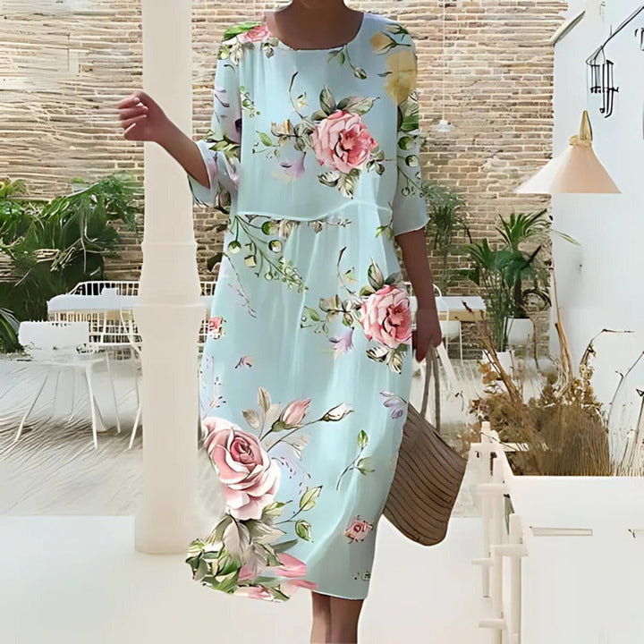 Women's Flowy Midi Dress for Effortless Style and Comfort