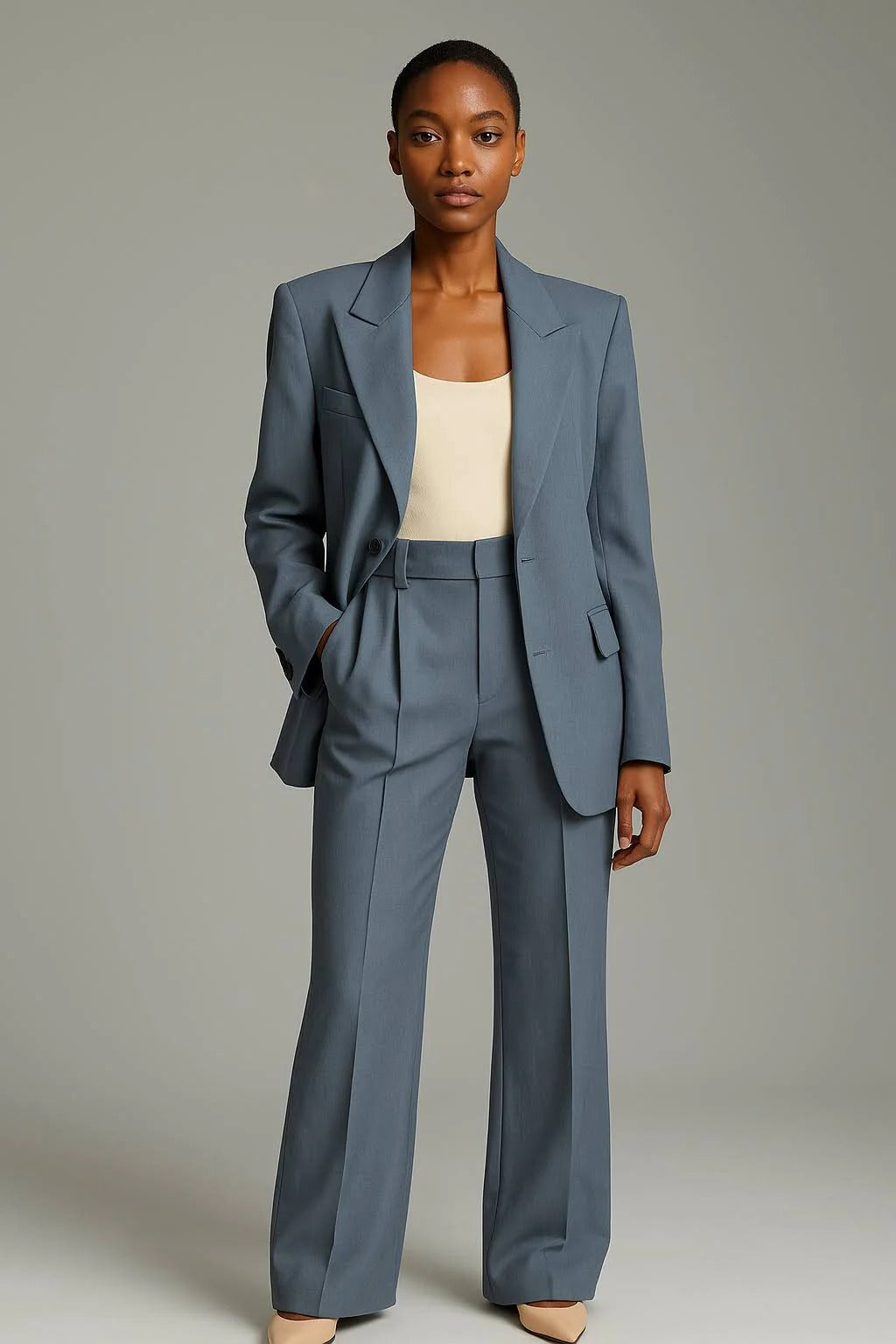 Women's Blazer and Trousers Two Piece Suit