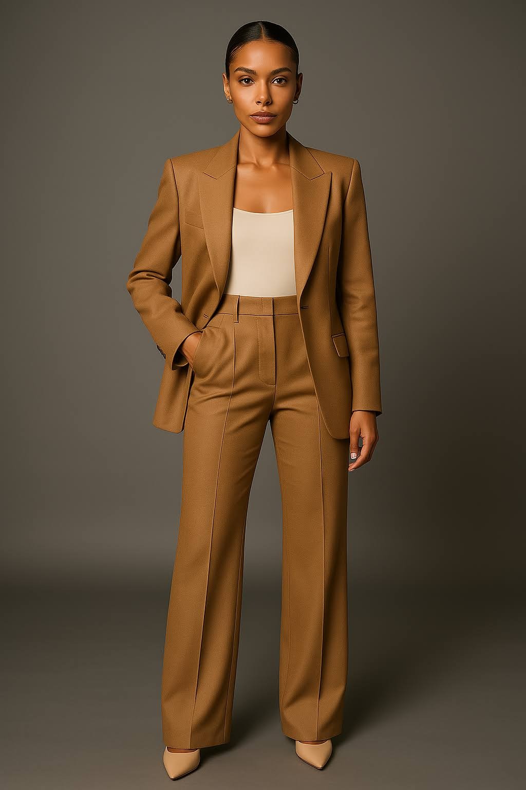 Women's Blazer and Trousers Two Piece Suit