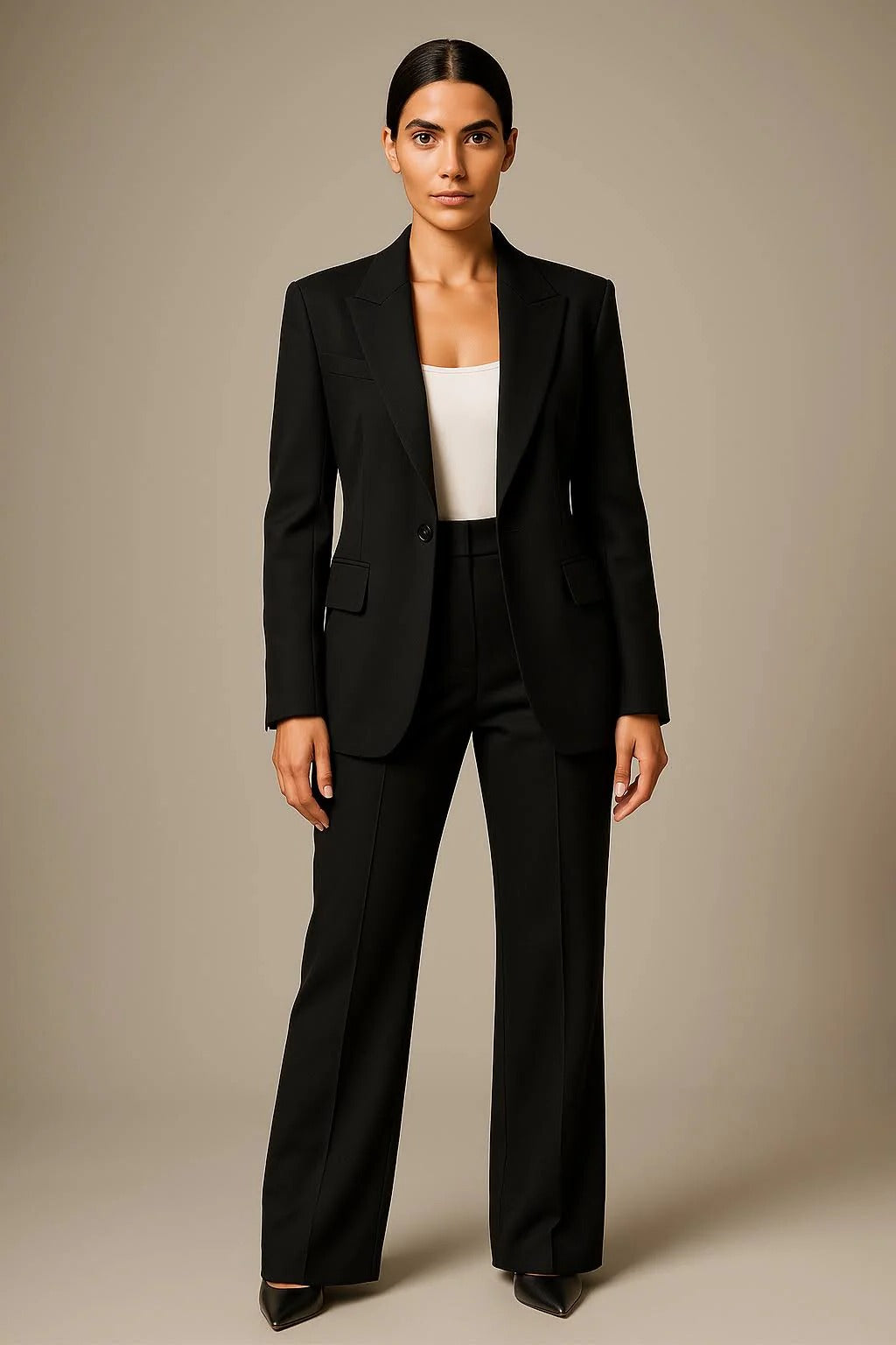 Women's Blazer and Trousers Two Piece Suit