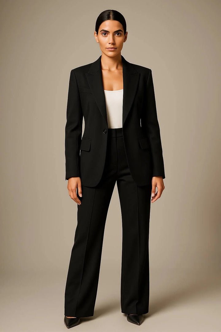 Women's Blazer and Trousers Two Piece Suit