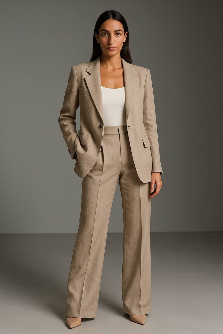 Women's Blazer and Trousers Two Piece Suit