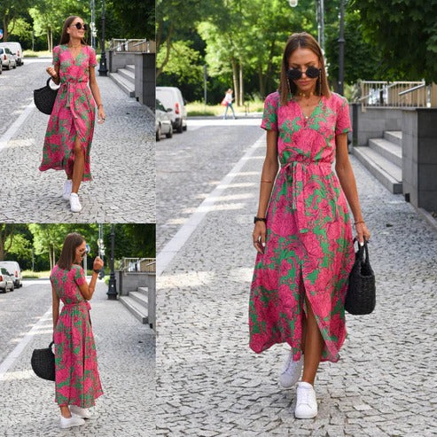 Women’s Floral Maxi Dress for Summer