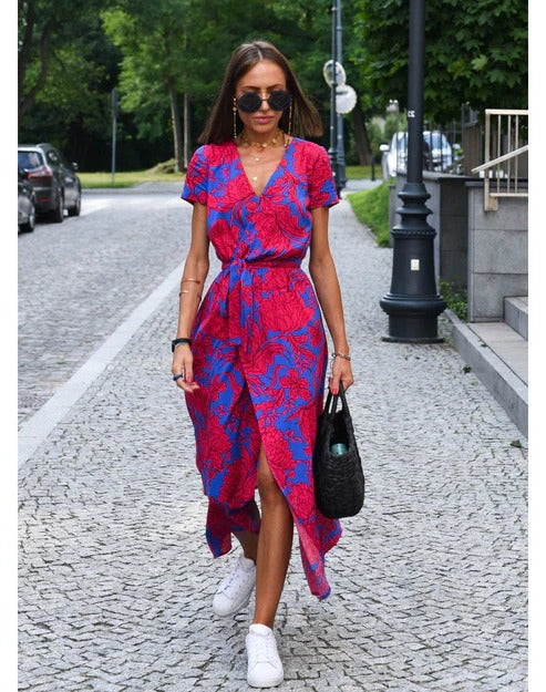 Women’s Floral Maxi Dress for Summer