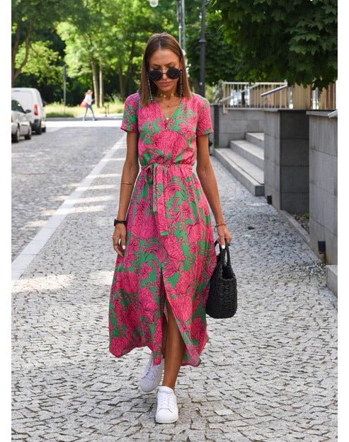 Women’s Floral Maxi Dress for Summer