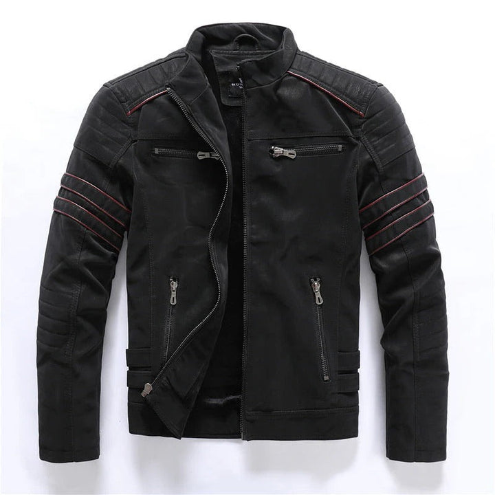 Men's Leather Biker Jacket