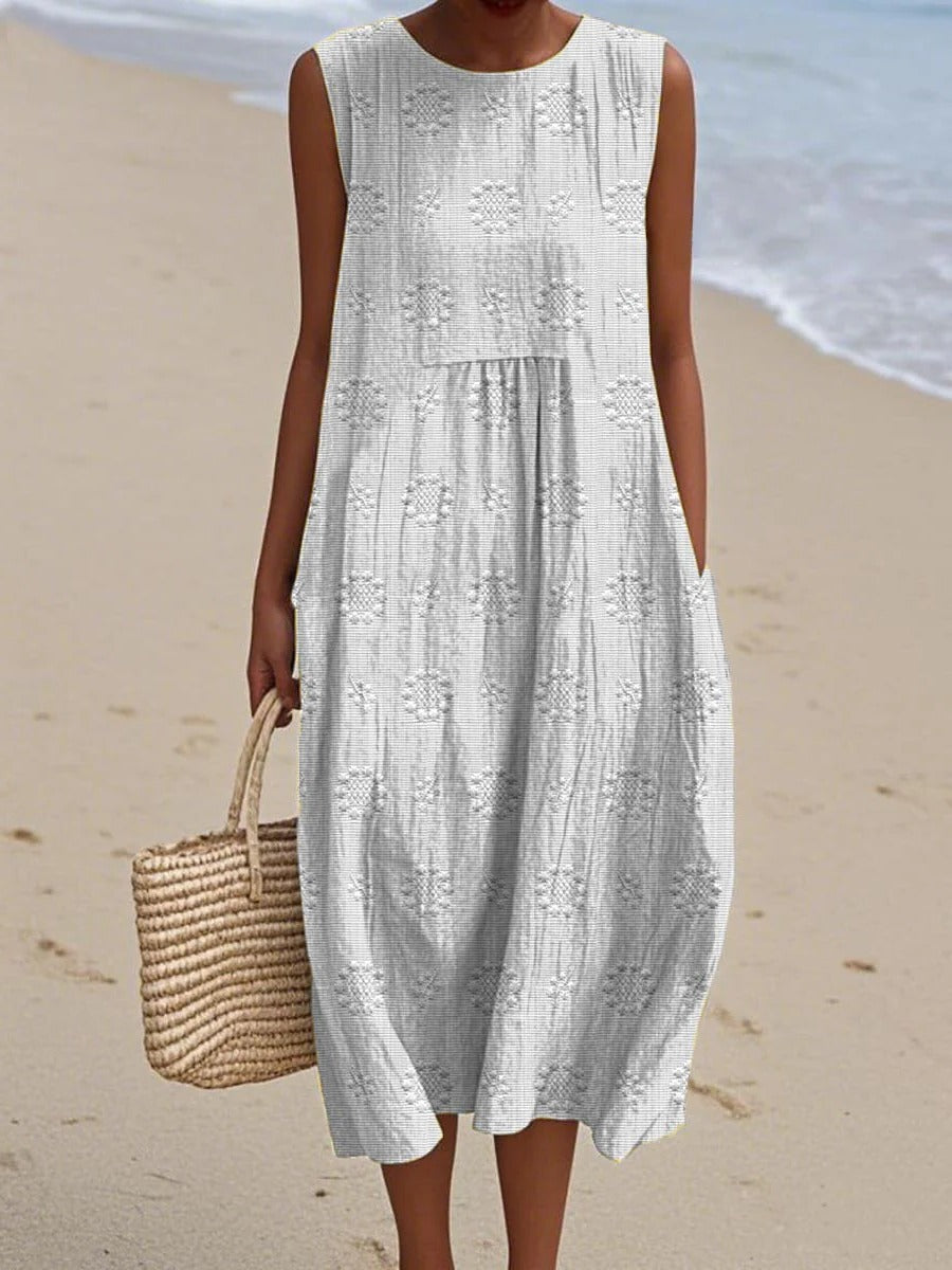 Women's Sleeveless Midi Summer Dress