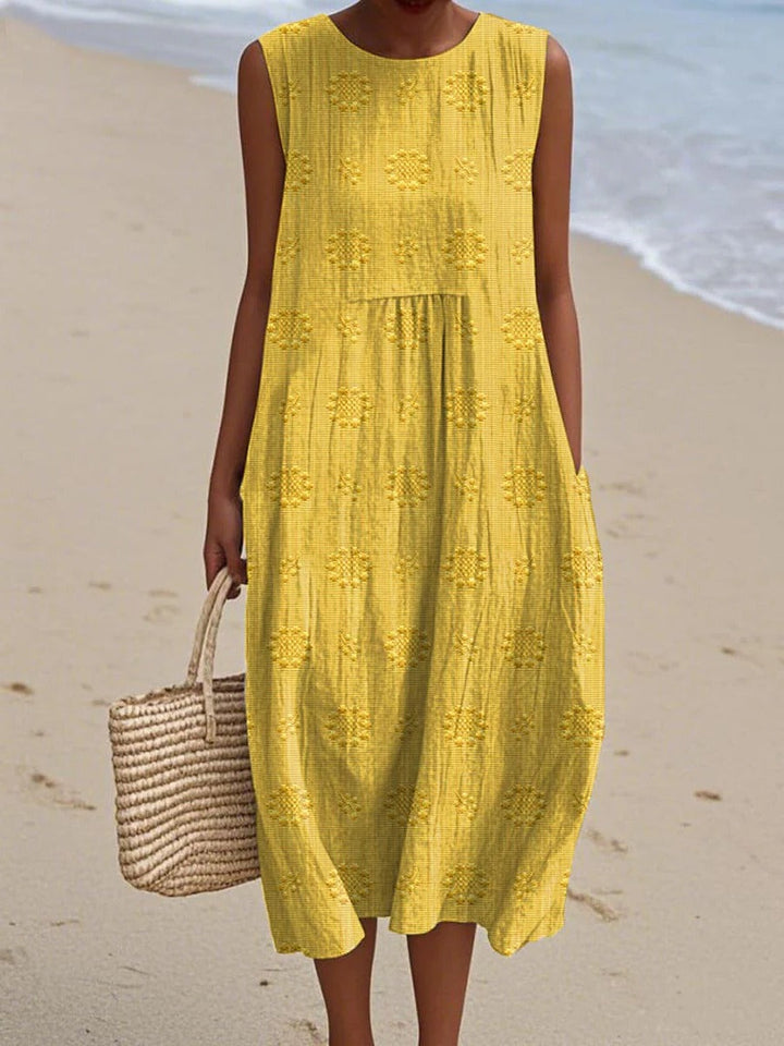 Women's Sleeveless Midi Summer Dress