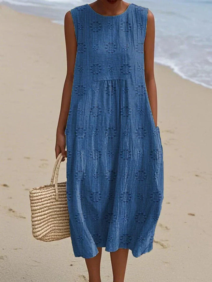 Women's Sleeveless Midi Summer Dress