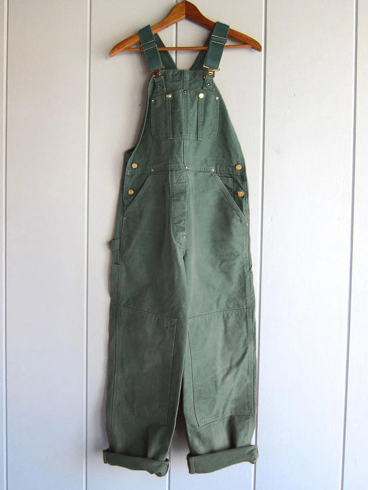 Women's Adjustable Strap Utility Bib Overalls