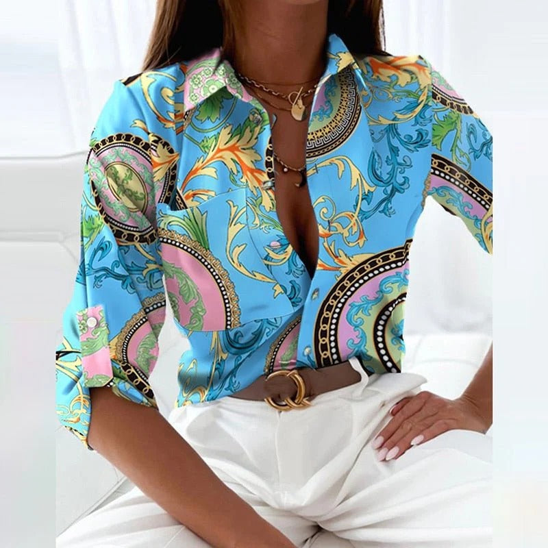 Women's Elegant Classic Collared Blouse