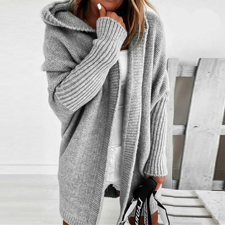 Women's Hooded Knit Sweater Cardigan