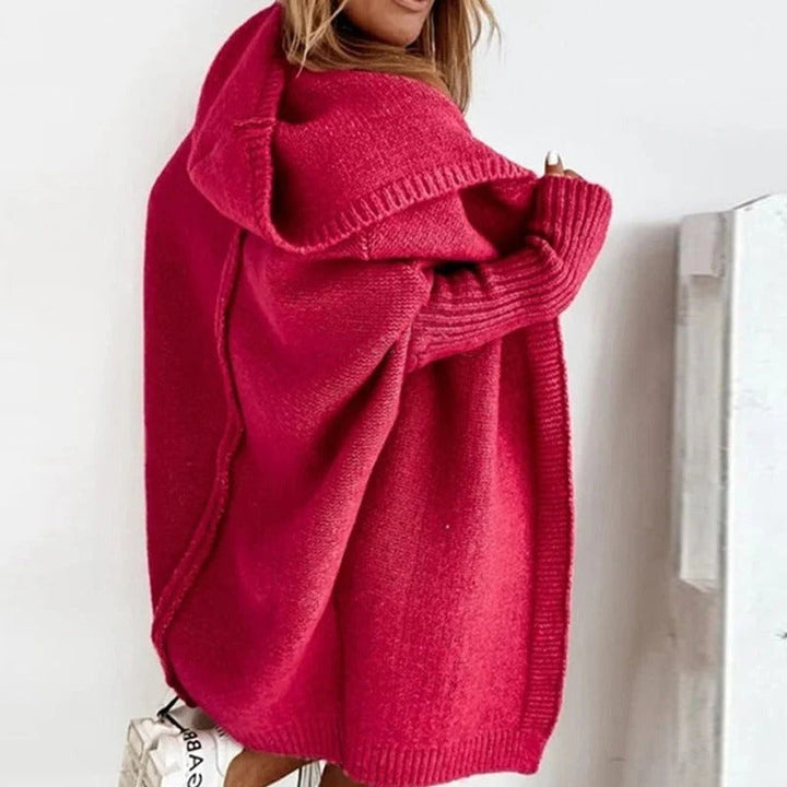 Women's Hooded Knit Sweater Cardigan